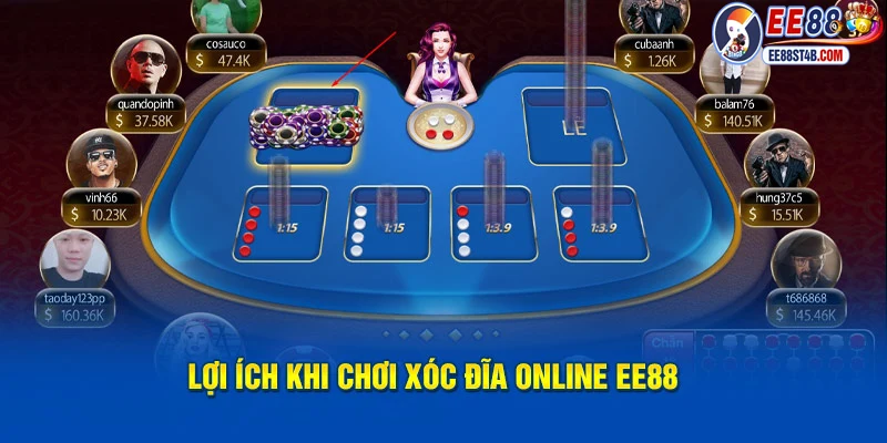 Lợi ích khi chơi xóc đĩa online EE88